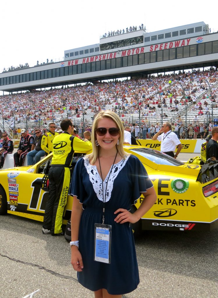 Working for ESPN at New Hampshire Motor Speedway